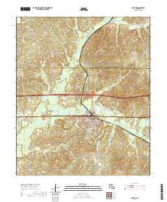 Gibsland 2020 topographic map thumbnail