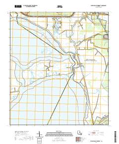 Lake Cataouatche East 2020 topographic map thumbnail