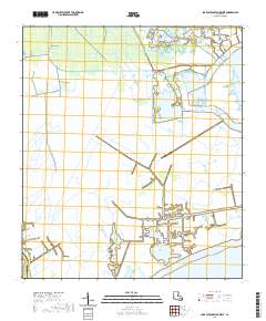 Lake Cataouatche West 2020 topographic map thumbnail