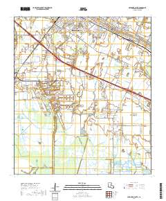 New Iberia South 2020 topographic map thumbnail