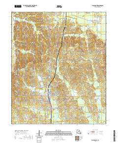 Plain Dealing 2020 topographic map thumbnail