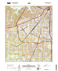 Shreveport West 2020 topographic map thumbnail