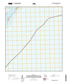 Burrwood Bayou East 2020 topographic map thumbnail
