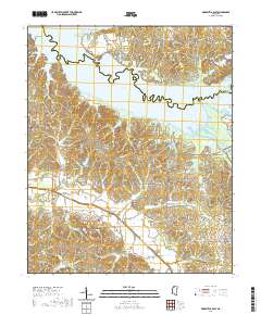 Arkabutla East 2020 topographic map thumbnail