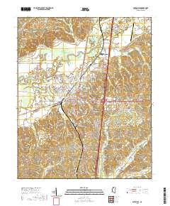 Batesville 2021 topographic map thumbnail