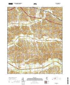 Byhalia 2021 topographic map thumbnail