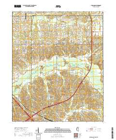 Byhalia NW 2021 topographic map thumbnail