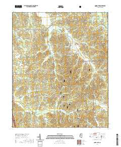 Coker Lake 2021 topographic map thumbnail