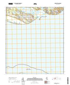 Gautier South 2020 topographic map thumbnail