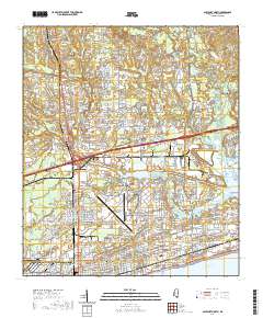 Gulfport North 2021 topographic map thumbnail