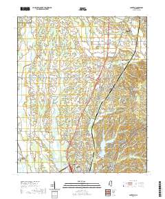 Guntown 2020 topographic map thumbnail