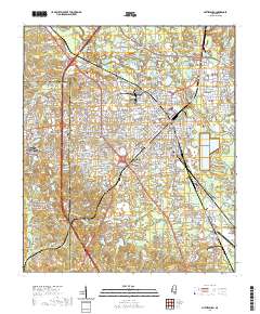 Hattiesburg 2020 topographic map thumbnail