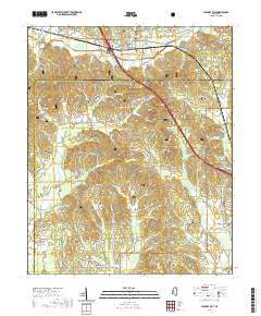 Hickory Flat 2021 topographic map thumbnail