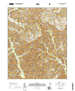 Holly Springs SE 2021 topographic map thumbnail