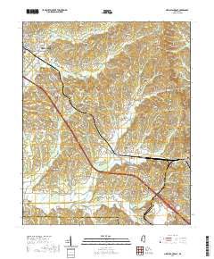 New Albany East 2021 topographic map thumbnail