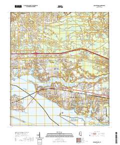 Ocean Springs 2020 topographic map thumbnail