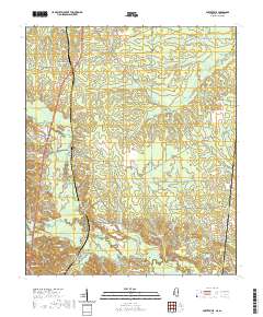 Porterville 2020 topographic map thumbnail