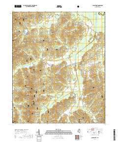 Puskus Lake 2021 topographic map thumbnail