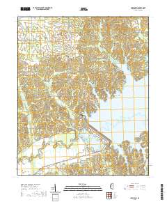 Sardis Dam 2021 topographic map thumbnail