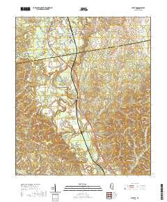 Shubuta 2020 topographic map thumbnail