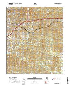 Vicksburg East 2020 topographic map thumbnail