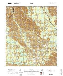 Wautubbee 2020 topographic map thumbnail