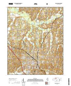 Holly Springs 2021 topographic map thumbnail