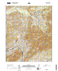 Anniston 2020 topographic map thumbnail