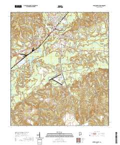 Brewton South 2020 topographic map thumbnail