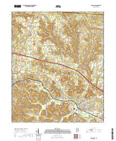 Carbon Hill 2020 topographic map thumbnail