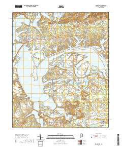 Cedar Bluff 2020 topographic map thumbnail
