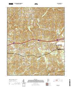 Coaling 2020 topographic map thumbnail