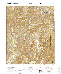 Haleyville West 2021 topographic map thumbnail