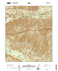 La Place 2020 topographic map thumbnail