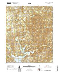 Lake Tuscaloosa North 2020 topographic map thumbnail