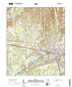 Selma 2020 topographic map thumbnail
