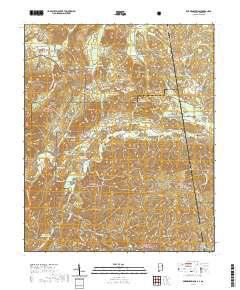 Borden Springs 2021 topographic map thumbnail