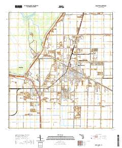 Belle Glade 2021 topographic map thumbnail