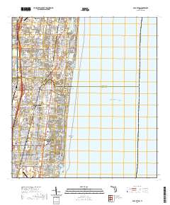 Boca Raton 2021 topographic map thumbnail