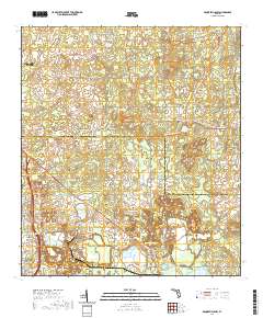 Brooksville NW 2021 topographic map thumbnail