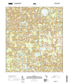Cherry Lake 2021 topographic map thumbnail