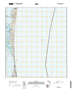 Cocoa Beach 2021 topographic map thumbnail