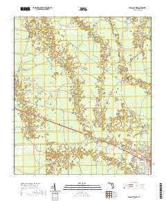 Cross City West 2021 topographic map thumbnail