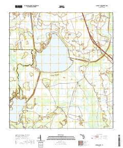 Cypress Lake 2021 topographic map thumbnail