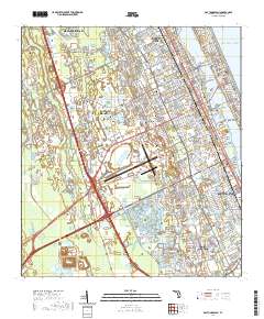 Daytona Beach 2021 topographic map thumbnail