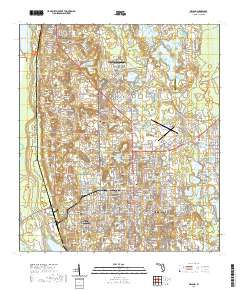 DeLand 2021 topographic map thumbnail