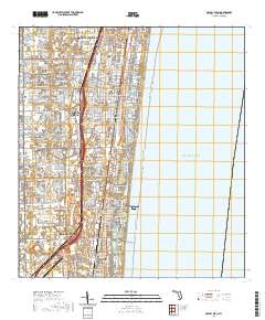 Delray Beach 2021 topographic map thumbnail