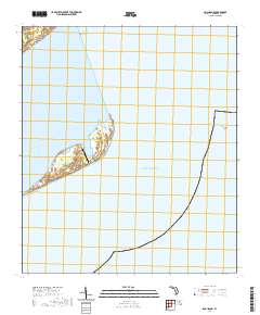 Dog Island 2021 topographic map thumbnail