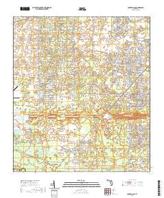 Dunnellon SE 2021 topographic map thumbnail