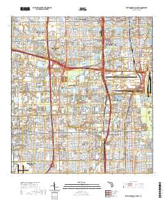Fort Lauderdale South 2021 topographic map thumbnail